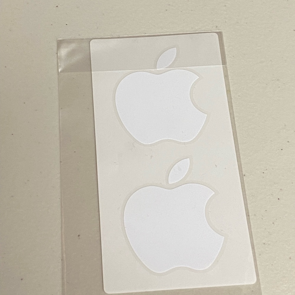 Apple Genuine white Logo Decal stickers